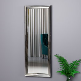 Hanah Home Espejo de Muelle con Marco Plateado